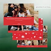 "Happy Holidays Stars" - Retired Holiday Cards in Cardinal by Erika Firm - Back of Card