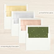 "Woodcut" - Retired Holiday Cards in Vintage by Emily Schramm - Envelope Liners