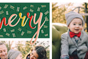 "multi merry" - Retired Holiday Cards in Evergreen by Jody Wody - Close-Up