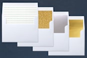 "We are Merry Forever" - Retired Holiday Cards in Slate by Leah Ragain - Envelope Liners