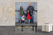 "Typographic" - Retired Holiday Cards in Cloud by Erin Deegan - Front