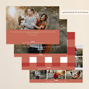 "Most Wonderful Time of the Year" - Retired Holiday Cards in Crimson by Kasia Labocki - Back of Card