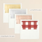 "Most Wonderful Time of the Year" - Retired Holiday Cards in Crimson by Kasia Labocki - Envelope Liners