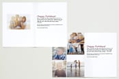 "The Festive Type" - Retired Holiday Cards in Berry by Lauren Chism - Interior Options