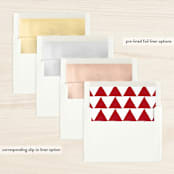 "Calm-ish + Bright" - Retired Holiday Cards in Angel White by Lizzy McGinn - Envelope Liners