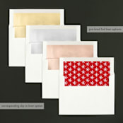 "Holiday Revelry" - Retired Holiday Cards in Frost by Design Lotus - Envelope Liners