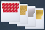 "Dot and Dash" - Retired Holiday Cards in Cherry by Kerry Doyle - Envelope Liners