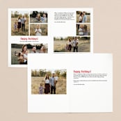 "Reindeer Ears" - Retired Holiday Cards in Berry by Hooray Creative - Interior Options