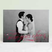 "Most Elegant" - Retired Holiday Cards in Ruby by Lauren Chism - Front