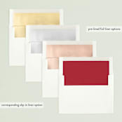 "Most Elegant" - Retired Holiday Cards in Ruby by Lauren Chism - Envelope Liners