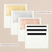 "underline" - Retired Holiday Cards in Licorice by Alexandra Cohn - Envelope Liners
