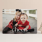 "Timeless Christmas" - Retired Holiday Cards in Snowfall by Melissa Egan of Pistols - Front