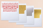 "Simple Script" - Retired Holiday Cards in Snow by Phrosné Barwood - Envelope Liners