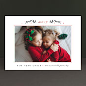 "Holiday Frame" - Retired Holiday Cards in Cadet Blue by Susan Brown - Front