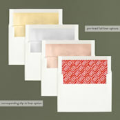 "Painted Foliage Frame" - Retired Holiday Cards in Holly by Alethea and Ruth - Envelope Liners