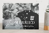 "Just Merried" - Retired Holiday Cards in Snow by Lauren Chism - Front