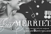 "Just Merried" - Retired Holiday Cards in Snow by Lauren Chism - Close-Up