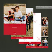 "most simple" - Retired Holiday Cards in Ruby by Phrosné Barwood - Back of Card