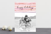 "happy stripes" - Retired Holiday Cards in Mixed Berry by Olivia Raufman - Front