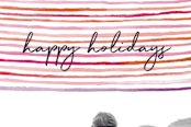 "happy stripes" - Retired Holiday Cards in Mixed Berry by Olivia Raufman - Close-Up