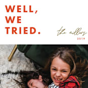 "we tried" - Retired Holiday Cards in Holy by Erin L. Wilson - Close-Up