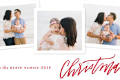 "Handwritten Holiday" - Retired Holiday Cards in Crimson by Alaina Cherup - Close-Up