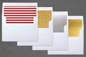 "Handwritten Holiday" - Retired Holiday Cards in Crimson by Alaina Cherup - Envelope Liners