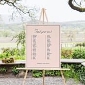 "Chic Gala" - Seating Chart in Cotton Candy by Kimberly FitzSimons - In Use