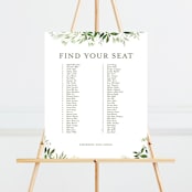 "Verdure" - Seating Chart in Garden by Leah Bisch - Front