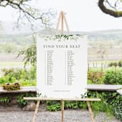 "Verdure" - Seating Chart in Garden by Leah Bisch - In Use
