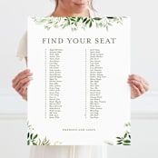 "Verdure" - Seating Chart in Garden by Leah Bisch - With Person for Scale
