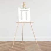 "Verdure" - Seating Chart in Garden by Leah Bisch - On Large Standing Easel (sold separately)