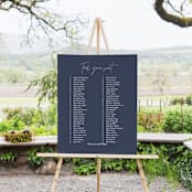 "Marked" - Seating Chart in Navy by JoAnn Jinks - In Use