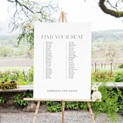 "Classy Type" - Seating Chart in Lily by Hooray Creative - In Use