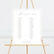 "Overlapping" - Seating Chart in Cotton by Amy Kross - Front