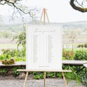 "Overlapping" - Seating Chart in Cotton by Amy Kross - In Use