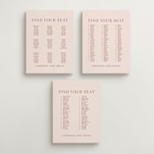 "There Will Be a Party" - Seating Chart in Terra Cotta by Amy Payne - Text Layout Options for Large Signs