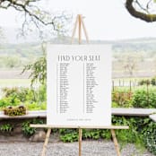 "Arcadia" - Seating Chart in Onyx by Jennifer Wick - In Use