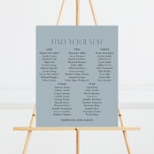 "Layered" - Seating Chart in Cloud by Kelly Schmidt - Front