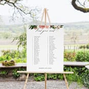 "Blossom" - Seating Chart in Blush by Susan Moyal - In Use