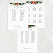 "Tropical Oasis" - Seating Chart in Coral by Joanna Griffin - Text Layout Options for Large Signs
