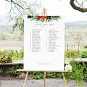 "Tropical Oasis" - Seating Chart in Coral by Joanna Griffin - In Use