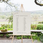 "Vine Wrap" - Seating Chart in Cotton by Amy Kross - In Use