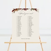 "poetique" - Seating Chart in Autumn by Kate Ahn - Front