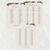 "poetique" - Seating Chart in Autumn by Kate Ahn - Text Layout Options for Large Signs