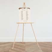 "poetique" - Seating Chart in Autumn by Kate Ahn - On Large Standing Easel (sold separately)