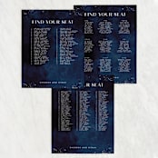 "oponki" - Seating Chart in Deep Sea by chocomocacino - Text Layout Options for Large Signs