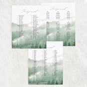 "Over the mountains" - Seating Chart in Fern by Helen Halik - Text Layout Options for Large Signs
