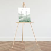 "Over the mountains" - Seating Chart in Fern by Helen Halik - On Large Standing Easel (sold separately)