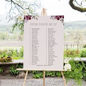 "Fleur" - Seating Chart in Blush by Lori Wemple - In Use